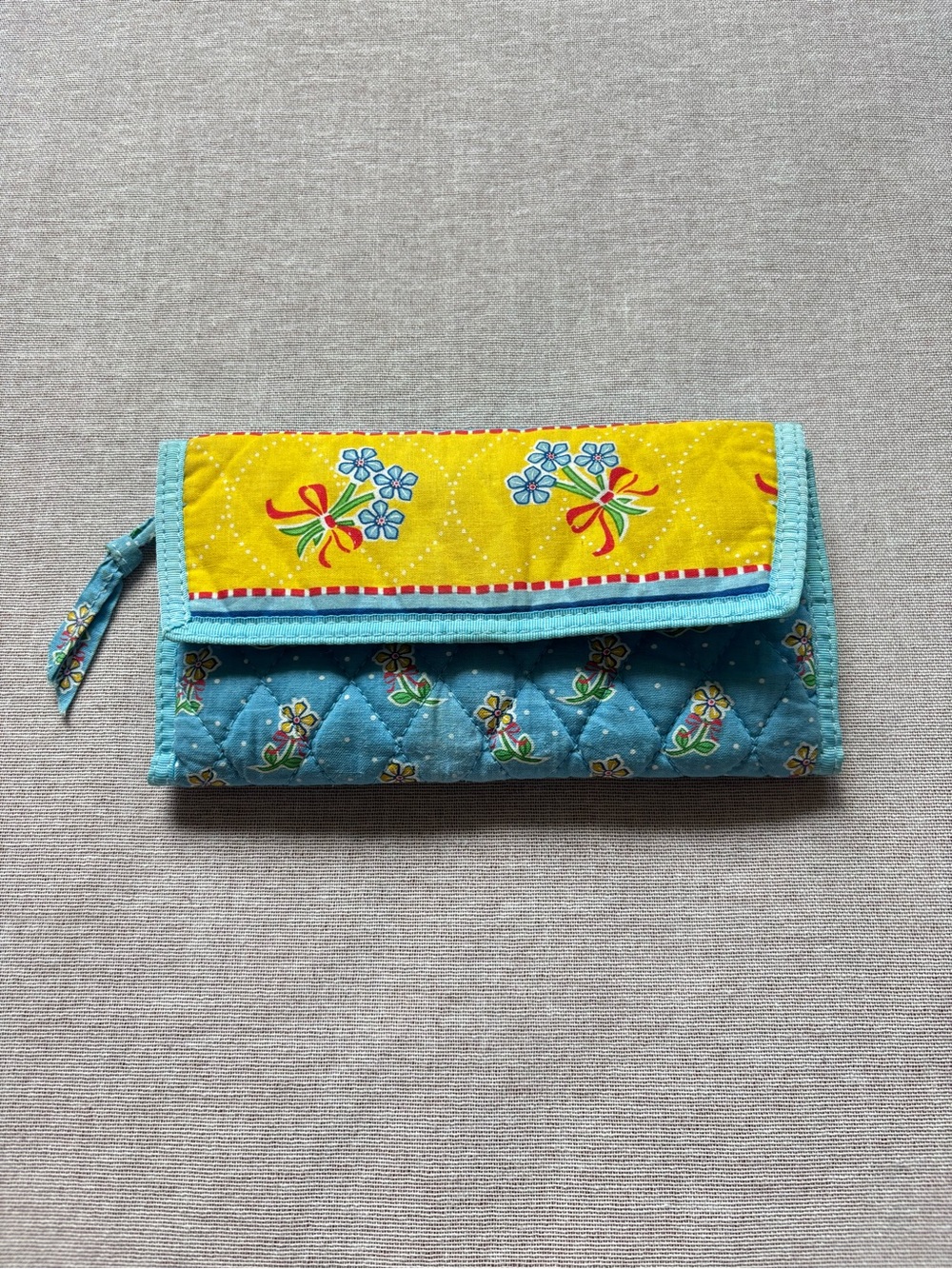 Tanya Lee vintage pastel cottagecore coquette boho cotton quilted wallet